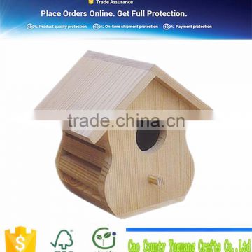 custom wood bird home for garden decoration