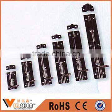 Multi sizes home safety quick slide tower bolt door flat bolt