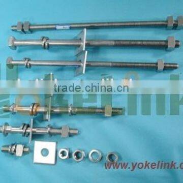 316 ,304 Stainless Steel Double Arming Bolt With Square Nut photo-4