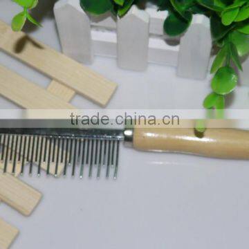 wood handle animal comb