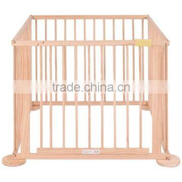 European Standard 4 Side Baby Child Wooden Foldable Kids Playpen Baby Playpen photo-2