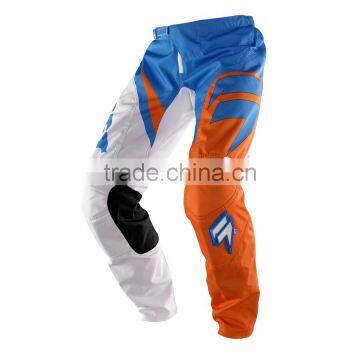 New arriaval Custom Sublimation Cordura Polyester Motocross Pant with leather protection