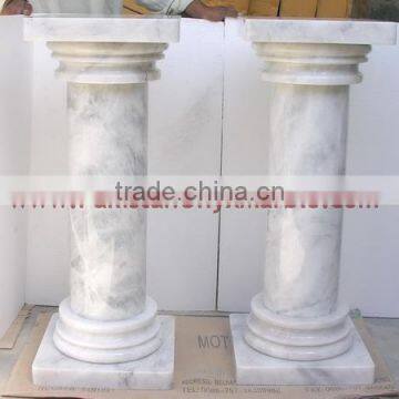 A GRADE ZIARAT WHITE MARBLE PEDESTALS photo-3