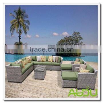Audu Good Green Fabric Garden Furniture Good and Cheap