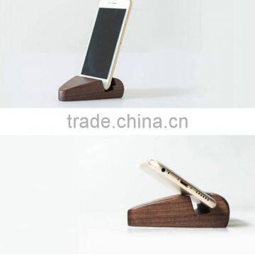 Natural Walnut Wooden Cell Phone Stand