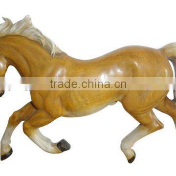 white polyresin horse sculpture wooden antique horse statue