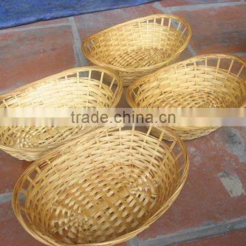 Vietnam straw basket bamboo bread basket