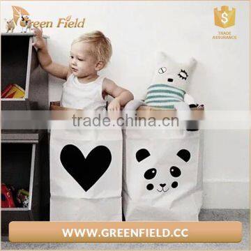 Green Field kraft paper storage bag kids toy keeper bag storage bag