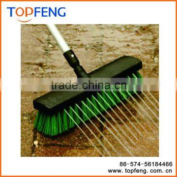 Garden Hose Adjustable Wash Brush With On/Off Bristle Brush photo-3