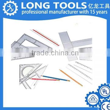 Wholesale plastic scale triangle straight ruler set use for measuring rule