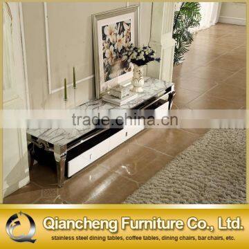 Modern design marble top TV stand