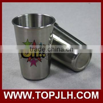 18oz Silver Stainless Steel Cone Mug