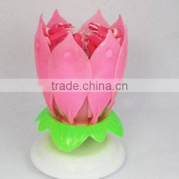 Intelligent+ Multicolors Musical Blossom Lotus Flower Rotatable Birthday Candles photo-6