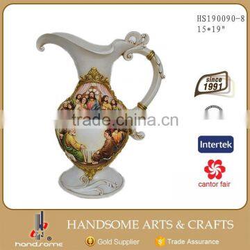23 Inch Polyresin Home Decoration Flower Vase Stand photo-3