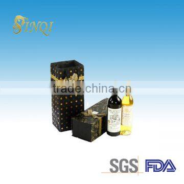 New Design paper package boxes for wine packing customized boxes size