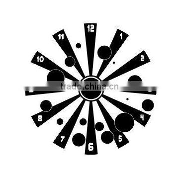 self-adhesive decorative wall sticker clock