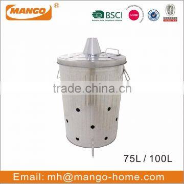 Large Galvanised Garden Waste Incinerator