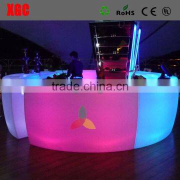 big bar counter shape curve night club bar GF330