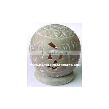 Soap Stone Decorative Tealight Candle Holders ~ Carved Soapstone Tea Light Candle Holder ~ T-Light Candle lamp