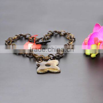 100% Buffalo Horn Necklace, Unique Jewelry for Girl photo-3