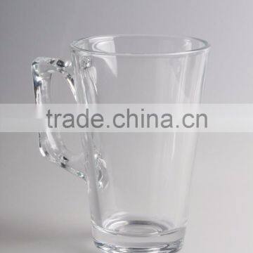 Custom Logo Printed Clear Cheap 16oz Glass Coffee Mugs Wholesale photo-4