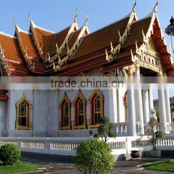 Outdoor Garden Decoration Stone Carved Marble Temple Designs for Home photo-2