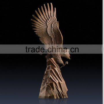 High Quality Home Decoration Metal Crafts Bronze Outdoor Eagle Statues photo-4