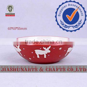Christmas Reindeer Pattern Ceramic Christmas Decoration Sale