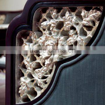 BISINI New Classic Light Blue Carving Sofa Set photo-2