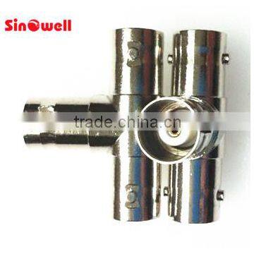 BNC Female to 2 Female Jack-Plug-Jack photo-2