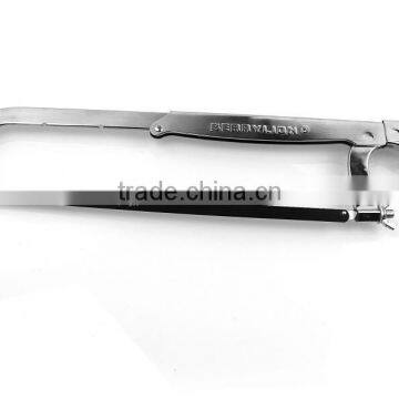 Adjustable 12'' electroplated pruning hacksaw frame with high quality