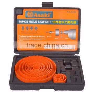 16 PCS Wood Hole Saw Set