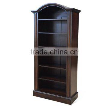 Bookcase Anne Classic Dark Brown Mahogany Wood Furniture photo-2