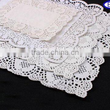 2014 new products OEM colorful Square paper doilies (factory)