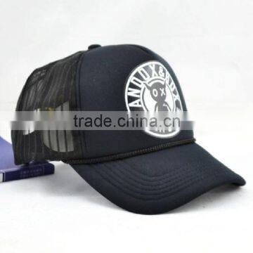 Cartoon characters printed mesh hat Summer outdoor leisure hats for men and women, to amuse and black hat black