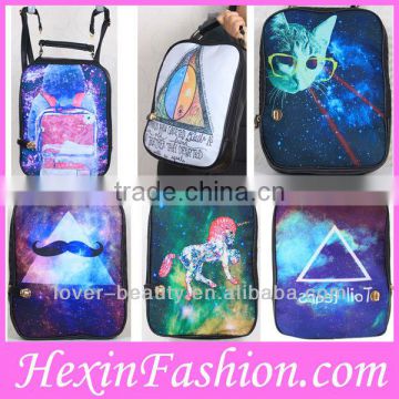 Factory Wholesale Newest Galaxy Printed Woman Bags Fashion 2013