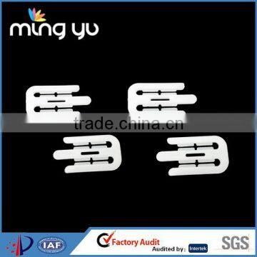 Garment Accessories Rectangle Ps White Clips for Shirt Package 3.3cm length