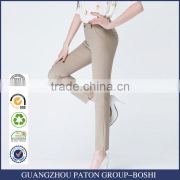 2017 new spring and summer nine pants thin straight legged female waist loose and casual trousers sample custom