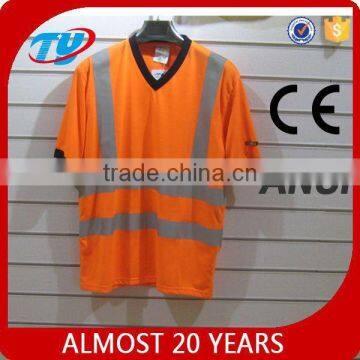 2016 high visibility reflective safety clothing T-shirt