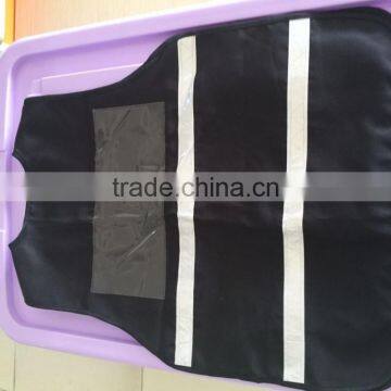 hi Vis Vest Reflective Black Mesh Vest photo-3