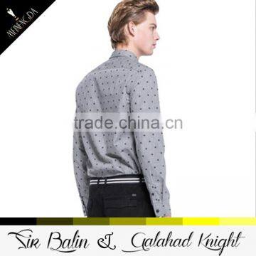 2015 New Style Brand New Slim Fit 100% Cotton Shirt and Pant Color Combinations Mens Plus Point Shirt photo-3