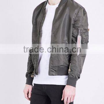 MGOO Customize All Over Camouflage Pattern Printed Men's Reversible Bomber Jacket With Zipped Pocket Sleeve photo-6