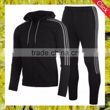 2017 fashion wholesale custom fancy high quanlity slim fit latest design mens sports tracksuit top and pants from China factory