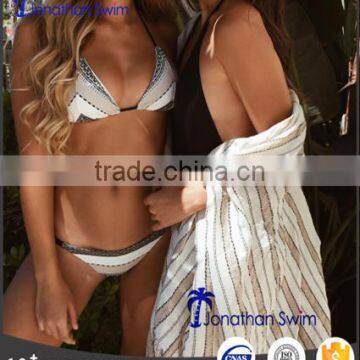 2017 Women's Sexy Classic Nylon Spandex Nice Print Triangle Bikini. photo-3