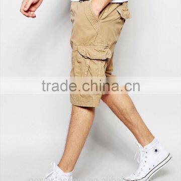 2016 Men's Burmada Style Khaki Twill Cotton Cargo Shorts photo-3