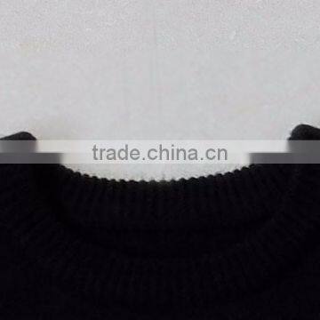 Black Jacquard Pattern Acrylic Women Christmas Sweater photo-4