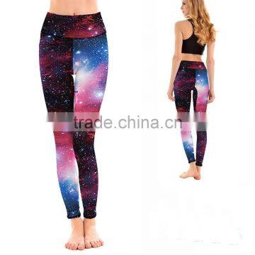 2017 Xiamen Supplier Sexy Yoga Pants Women Custom Sublimation Leggings Sport Pants Running Workout Clothes For Women