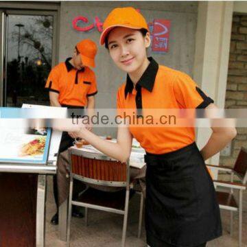 simple design good quality waiter clothes