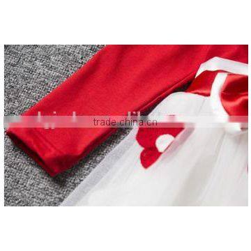 2016 Year Autumn and Winter Printed Long Sleeve Girls Deess Fashion Kids Dress photo-3