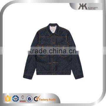 Custom Navy Blue Denim Blazer for Cowboy Wear